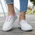 thumbnail image 2 of Comfortable Walking Shoes for Women with Arch Support Everyday Casual Women's Casual On Shoes Comfortable Flat Breathable Fabric Loafers For Daily Wear Lightweight Walking Sneakers, 2 of 9