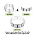 thumbnail image 4 of SunsGrove Dog Playpen, Heavy Duty Anti-Rust Pet Pen for Indoor, Courtyard, RV Camping for Puppy and Small Dogs,24'' 4 Panels,Black, 4 of 10
