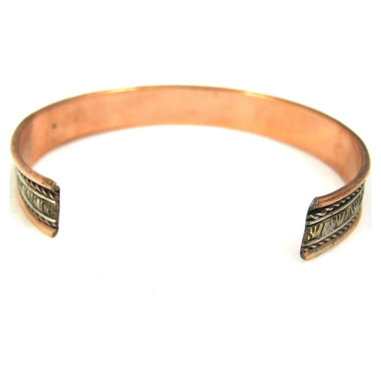 Copper Pain Relief Healing Therapy Arthritis Cuff Bracelet Bangle Women Men  