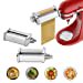 thumbnail image 3 of Pasta Attachment for KitchenAid Stand Mixer Included Pasta Sheet Roller, Spaghetti Cutter and Fettuccine Cutter Pasta Maker Stainless Steel Accessories 3Pcs by Gvode, 3 of 5