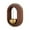 D, variant on Walnut Wood Door Chime with Brass Bell for Door Opening Notification Soft Crisp Sound for Home Office or Shop A