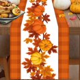thumbnail image 1 of OUSITAID Decorative Table Banner Fall Tablecloth 72x13 Inch Thanksgiving Autumn Pumpkin Orange Table Cover For Party Picnic Dinner Decor Home & Garden A One Size, 1 of 3