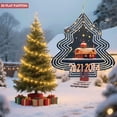 thumbnail image 2 of Metal Hanging Christmas Tree Wind Decorations - Stylish Garden Spinners with Cozy House & Snowflake Design for Yard Decor, 2 of 7
