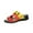 Yellow, variant on THDHVS Sandals Women,Womens Sandals Dressy,Women's Flat Sandals Fashion Slides with Soft Leather Slippers for Summer Orange 8.5