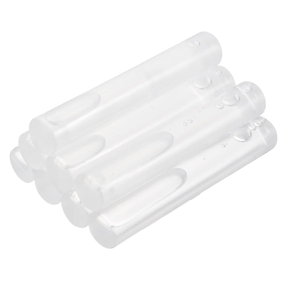 Uxcell 8 Pack Reusable Ice Cubes for Drinks, Plastic Ice Cubes for Juice Coffee Whiskey Cocktail Wine Beverages Summer Party BBQ, White Bar Shape