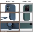 thumbnail image 3 of KOMI Compatible avec iPhone 12 Mini Case, Silicone with 360° Ring Kickstand Holder (Support Magnetic Car Mount) Soft Silk Microfiber Cloth Designed for iPhone 12 Mini 5.4 Pouces 2020 Blue, 3 of 5