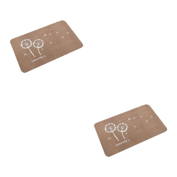 Wosthever Alfombra de cocina antideslizante para entradas y áreas de alto tráfico, alfombra antideslizante para cocina, tapete para atrapar Taraxacum impreso 50*80 2Conjunto