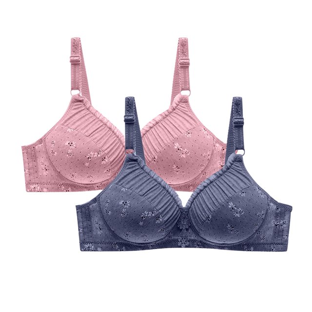 LOVZFMLL Soutiens-Gorge pour Femmes 2 Pcs Grande Taille Ventilé Sans Armature Café 38/85