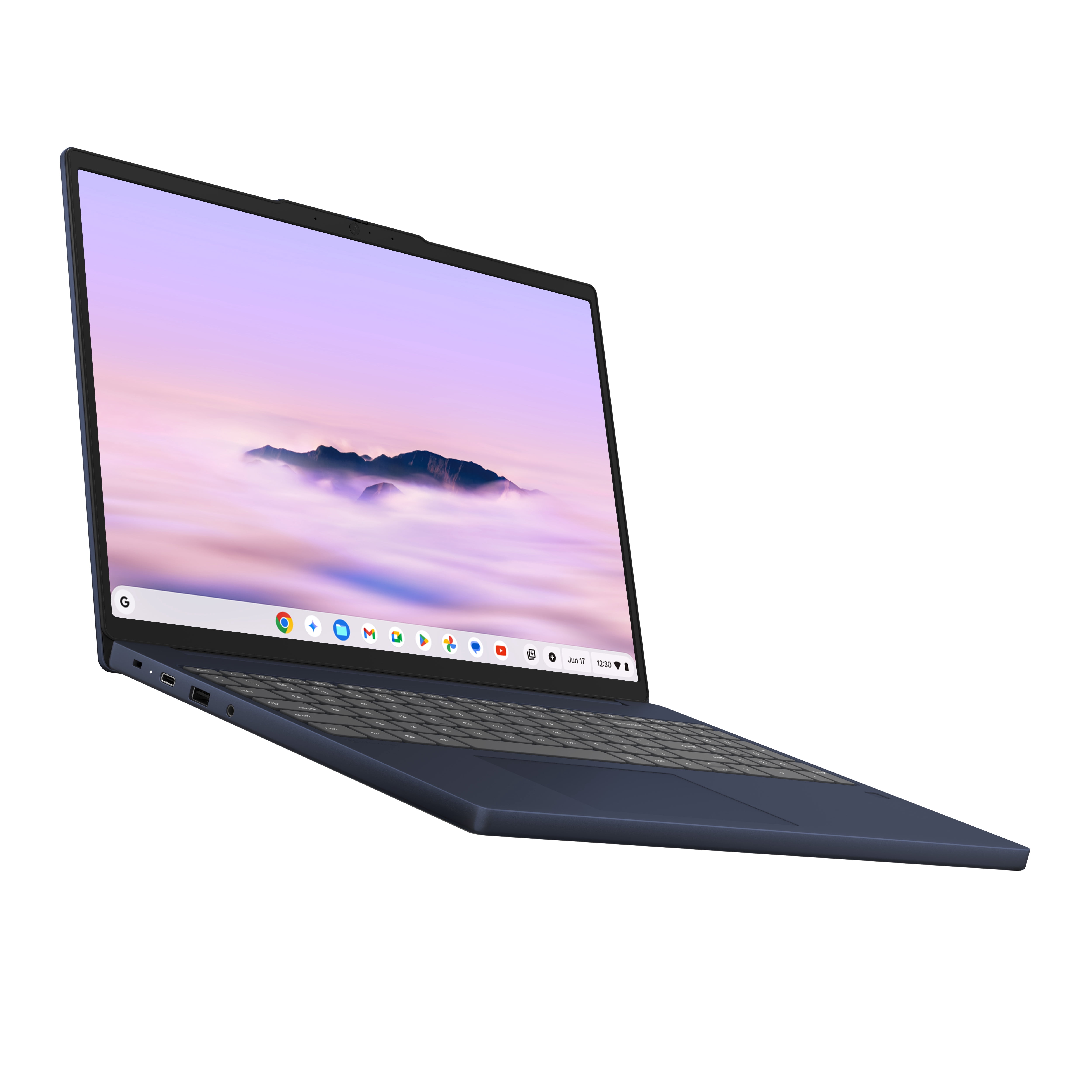 Lenovo Chromebook Plus i 15.3" Laptop, Intel Core 3, 8GB RAM, 128GB SSD, Cosmic Blue