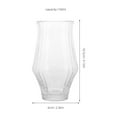 thumbnail image 2 of Ribbed Glassware Clear Drinking Glasses Ice Coffee Cup Glass Tumbler Stackable Glasses Cocktail Glasses Beer Glasses 150ml, 2 of 8