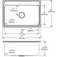 thumbnail image 2 of Elkay, DLR3122125 , 18 Gauge Stainless Steel 31" x 22" x 11.625" Single Bowl Drop-in Kitchen Sink, Sinks, 2 of 7