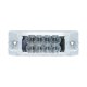 thumbnail image 2 of GG Grand General 77661 Luz de marcador rectangular ámbar Spyder de 8 LED y luz sellada de liquidación con lente transparente, 2 of 4