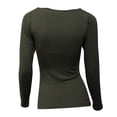 thumbnail image 4 of LAVRA Women's Soft Casual Crew Neck Long Sleeve Shirt, 4 of 5