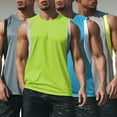 thumbnail image 1 of TFixol Chaleco deportivo para hombre Transpirable Secado rápido Empalme Agradable para la piel Correr Fitness Gimnasio, 1 of 8