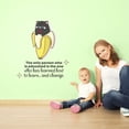 thumbnail image 2 of Educated Banana Cat Cute Quote Cartoon Quotes Decors Wall Sticker Art Design Decal for Girls Boys Kids Room Bedroom Nursery Kindergarten Home Decor Stickers Wall Art Vinyl Decoration (30x15 inch), 2 of 2
