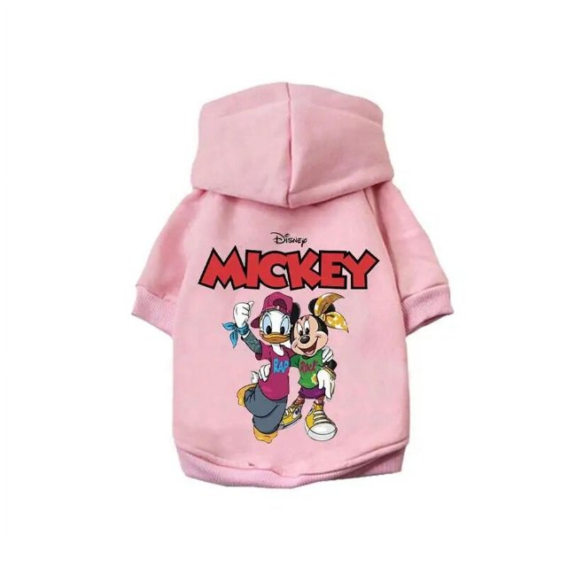 Disney Winter Pet Dog Clothes Cute Mickey Minnie dogs hoodies ShopWise Round