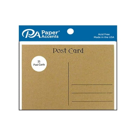 Post Cards 4.25x5.5 25pc BrownBag