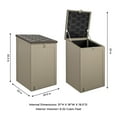 thumbnail image 6 of Cosco Outdoor Living BoxGuard, Large Lockable Package Delivery and Storage Box, 6.3 cubic ft, Tan, 6 of 6