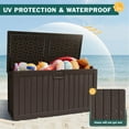 thumbnail image 3 of Vineego 230 Gallon Deck Box, Outdoor Resin Storage Box, with Large Storage Capacity, for Patio, 3 of 7