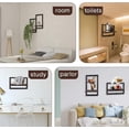 thumbnail image 6 of Floating Shelves for Wall,4PCS Rustic Floating Shelf Decorative Storage Shelving with Frame,Wall Mounted Hanging Floating Shelves for Living Room,Kitchen Storage, 6 of 8