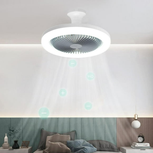 Feltree Ceiling Fan with Lights, Enclosed Low Fan Light, Ceiling Light with Fan, Hidden Fan with E27 Lamp