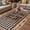 Brown Black, variant on Farmhouse Outdoor Rug for Patio/Deck/Porch, Non-Slip Large Area Rug 3 x 5 Ft, Vintage Country Texas Star Plaid Wooden Grain Indoor Outdoor Rugs Washable Area Rugs, Camping Rug Carpet Runner