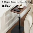 thumbnail image 3 of Adjustable Folding Laptop Table, Portable Home Office Desk, Bedside and Sofa Side Table, Sturdy Metal Frame, Space-Saving, Rotatable and Height Adjustable, 3 of 9