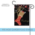 thumbnail image 3 of Toland Home Garden Sparkly Stocking Greetings Christmas Flag Double Sided 12x18 Inch, 3 of 5
