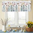 thumbnail image 6 of Valances for Windows Rod Pocket Short Curtain for Bathroom Living Room Bedroom 1 Panel 42x12in, 6 of 9