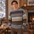 thumbnail image 5 of YNGKMEA Fall Winter Obsession Bear Bailey Sweaters Oversized Knit Crew Neck Tops Holiday Cozy Drop Shoulder Sweatshirts Relaxed Long Sleeve Loose Outfits, 5 of 5