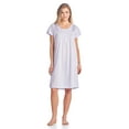 thumbnail image 3 of Casual Nights Women's Flowery Short Sleeve Nightgown, 3 of 5