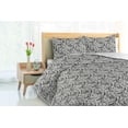 thumbnail image 3 of Ambesonne Folk Art Down Alternative Quilt Comforter, Bird Pattern Asian Style, King, Grey Black and White, 3 of 5