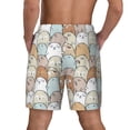thumbnail image 2 of Lsque Mens Swim Trunks Lovely Bear Pattern - Bathing Suit Compression Liner - Beach Swim Shorts Swimwear - (S-3XL) - Stretch Quick Dry -3X-Large, 2 of 9