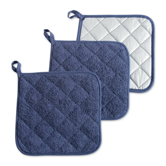 Colección Potholder DII Basic Terry, 100% algodón, 3 piezas
