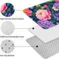 thumbnail image 5 of Pioneer Flower Floral Print Pattern Bathroom Rugs Sets 3 Piece,Toilet Cover Set,Absorbent Non Slip Bathroom Mats Sets with U-Shaped Contour Rug Toilet Rug Set, 5 of 5