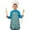 Teal Cartoon Unicorn, variant on Turquoise Cartoon Unicorn Kids Aprons for Girls and Boys,Adjustable Neck Strap Toddler Aprons for Kids Cooking Baking