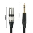 thumbnail image 2 of Yucurem 1/4 Inch To Xlr Cable Quarter Inch To Xlr Male Balanced Interconnect Cord (2M), 2 of 10