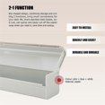 thumbnail image 4 of 3 Pieces Plastic Wrap Dispenser , Food Wrap Cling Film Storage Organizer, Kitchen Aluminum Foil/Foi, 4 of 5