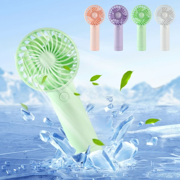 Cagogo 4Pcs Portable Handheld Fan, USB Rechargeable Personal Fan for Women Men, 3 Speed Quiet Mini Fan, Small Desk Fan for Office Travel Outdoor Summer