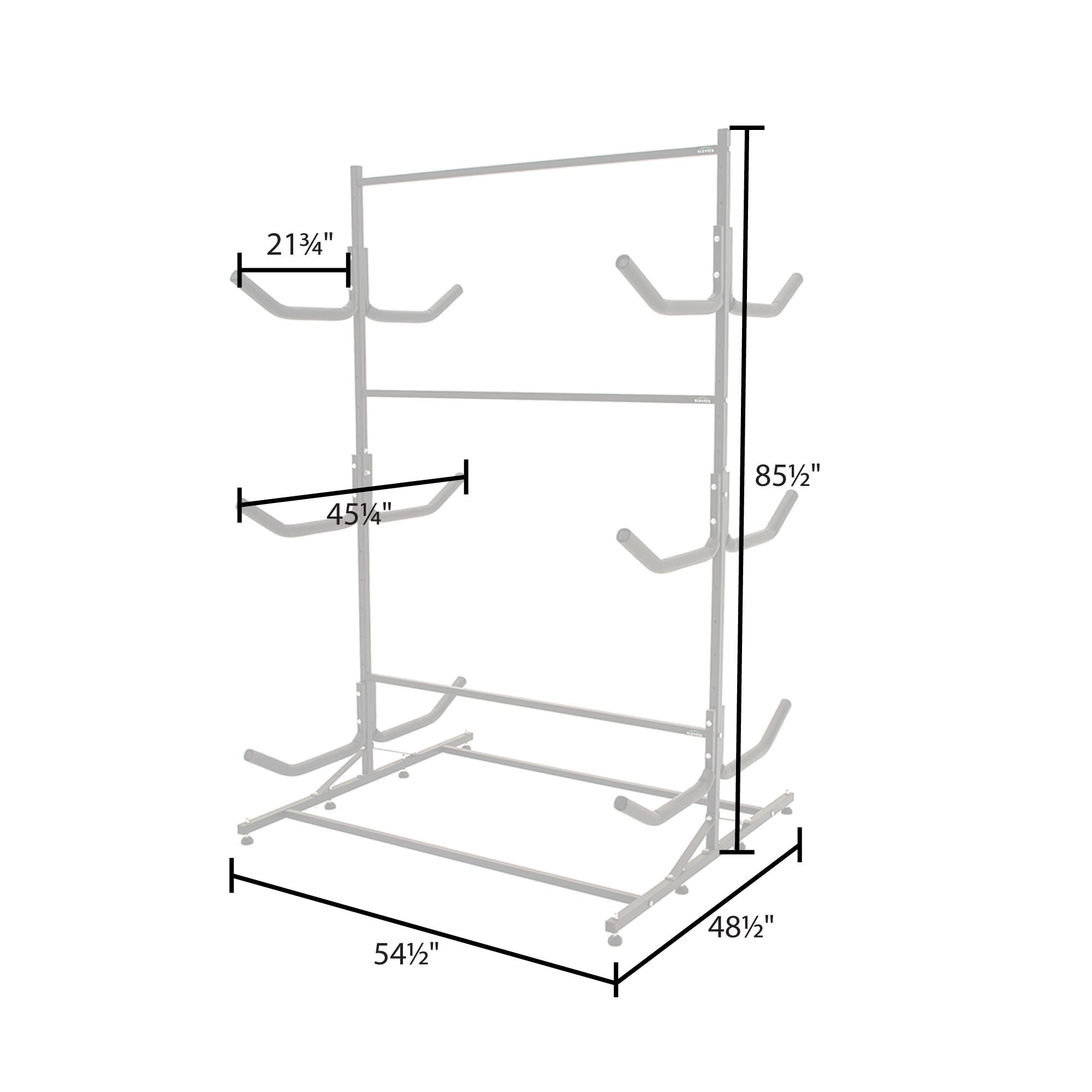 Elevate Outdoor Double-Sided 6 Kayak & SUP Storage Rack