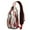 Multicolor Christmas Tree, variant on Sling Backpack,Multicolor Christmas Pattern Crossbody Bag with Water Bottle Holder,Waterproof Sling Bag for Men/Women with Chest Phone Holder for Hiking,Travel