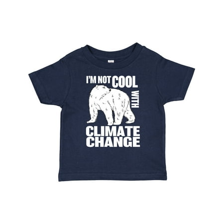 

Inktastic I m Not Cool with Climate Change Polar Bear Boys or Girls Toddler T-Shirt