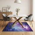 thumbnail image 3 of ODIKA 5'x7' Washable Area Rug Non-Slip, Chair-Friendly Galaxy Pink Kawaii Mermaid Tie Dye Bursts Shaped for Dining Room, Under Table, Home Office, 3 of 7