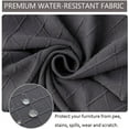 thumbnail image 4 of LKJYER Waterproof Seat Cover for Dining Room Chairs, 2/4 PCS Chair Cushion Cover Dining Chair Cover Washable Chair Seat Protector Soft Stretch Slipcover for Dining Chairs, 4 of 6
