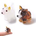 thumbnail image 1 of Figuras pequeñas de vidrio de 2 uds., arte de vidrio soplado a mano, animales, regalo coleccionable, decoración del hogar, 1 of 5