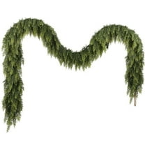 9Ft Christmas Cedar Wreath | Indoor/Outdoor Decoration | Realistic & Durable | Flame-Retardant Materials | Easy to Shape & Decorate