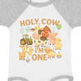 thumbnail image 4 of Inktastic Holy Cow I'm One Boy Farm Animal Birthday Boys or Girls Baby Bodysuit, 4 of 5