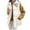 #JIE Beige, variant on Aloohaidyvio Puffer Vest for Women Casual Winter Warm Stand Collar Padded Puffy Jackets Coat with Pockets