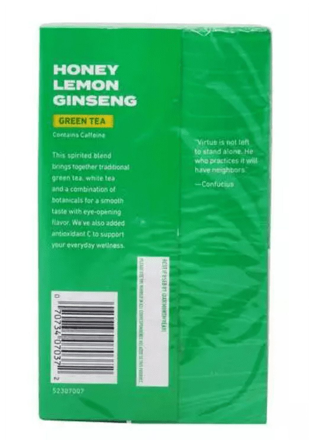 Celestial Seasonings Green Tea Honey Lemon Ginseng 20 Tea Bags Pack of 4