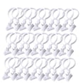 thumbnail image 4 of HINTRMENT 30Pcs Plastic Curtain Track Hooks for Easy Installation Drapery White Gorgeous Style Bathroom, 4 of 8